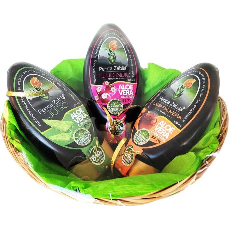 Gift Basket Pure Aloe Vera Juice and Gel 2x 300ml