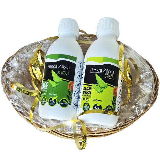 Gift Basket Pure Aloe Vera Juice and Gel 2x 250ml 2 - Penca Zábila 